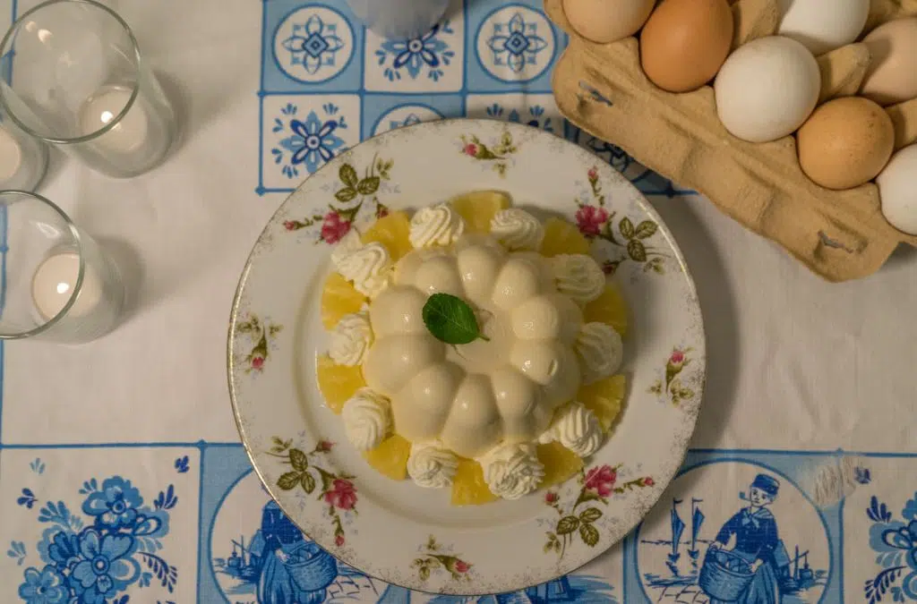 Ananasbavarois, een lekker luchtig toetje