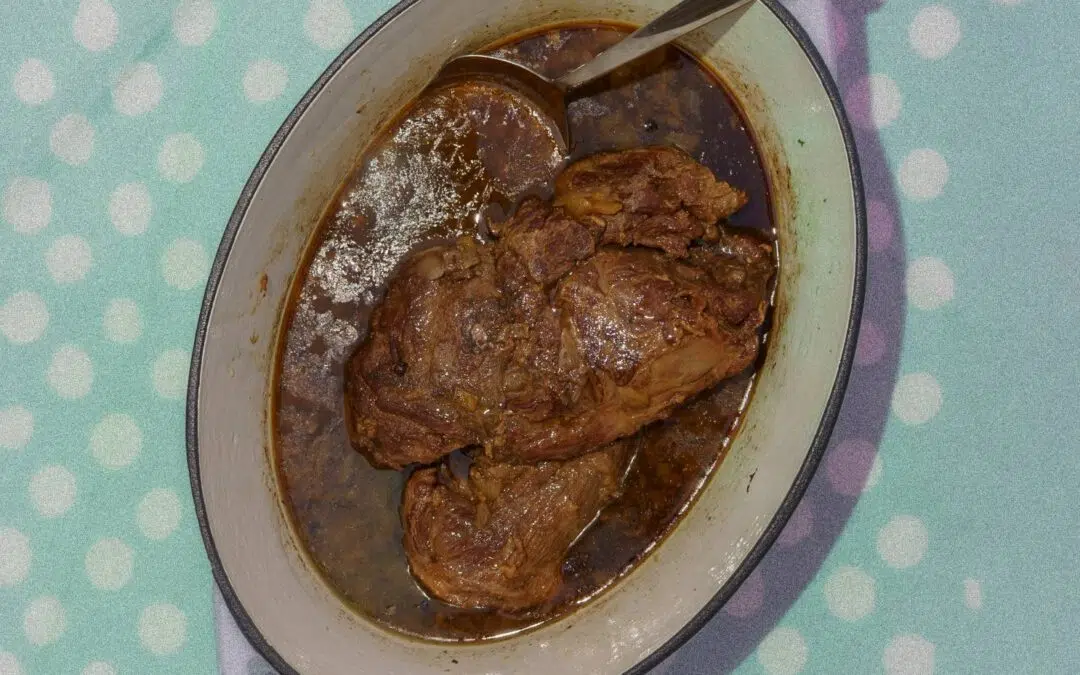 Reebout op donker bier